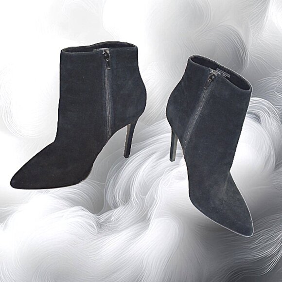 Charles David Delicious Black Suede Stiletto Bootie, Size 8.5 - Picture 5 of 13